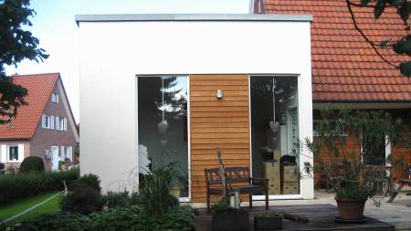 Ökologischer Anbau mit Holzdetails
