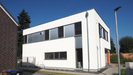 Modernes Einfamilienhaus in Ahaus Seitenansicht