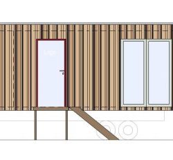 Außenansichtszeichnung des Tiny Houses