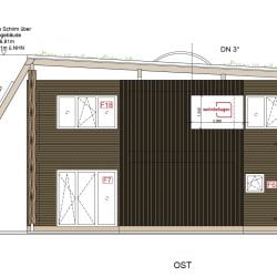 Detailzeichnung Ansicht Neubau Ost