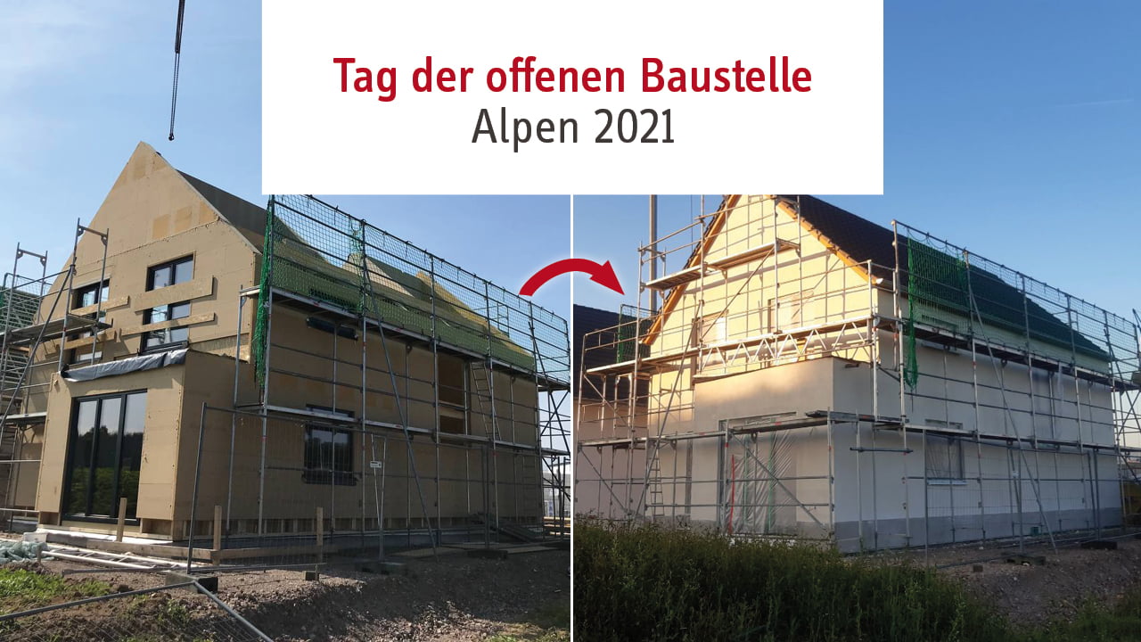 Tag der offenen Baustelle in Alpen.