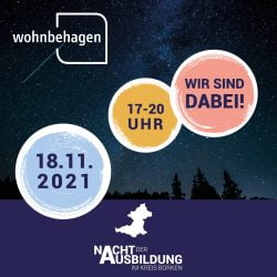 Wohnbehagen ist bei der Nacht der Ausbildung im Kreis Borken dabei.